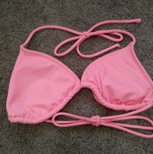 Pink bikini top
